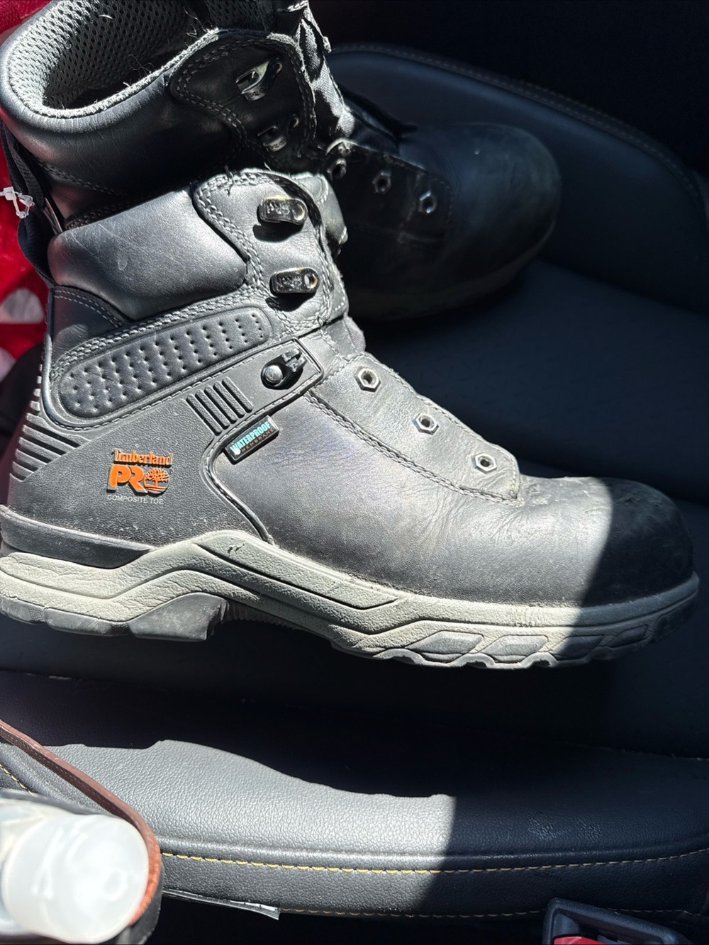 Timberland PRO Black and Gray Men's Work Boots